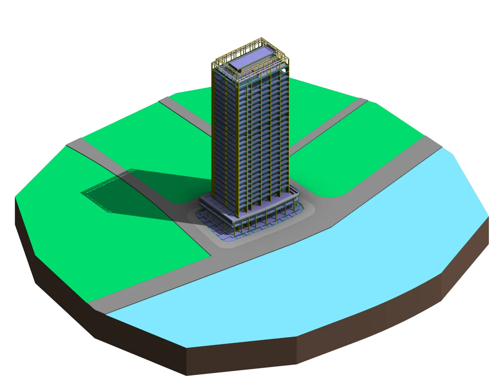 Riverside Tower B4-2 — Structural BIM Modeling
